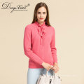 Home Used Fashion Frenulum Loose Cashmere Hand Knit Sweater Designs For Women